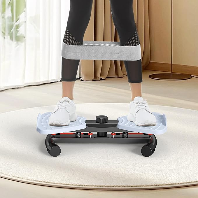 Waist Twister Machine with Resistance Band, Silent Exercise Twist Board for Core & Belly Fat Workout, Non-Slip Home Fitness Disc for Men & Women