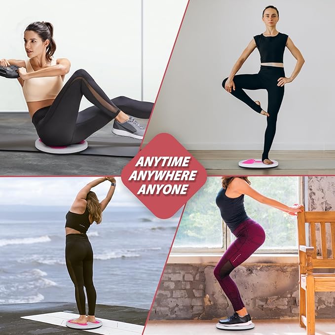 Abs Twister Board, Body Shaping Waist Twisting Disc for Aerobic Exercise, Core & Ab Exercise, Fitness Slim Losing Weight Sports Equipment, 6 Magnets Reflexology, 11 In
