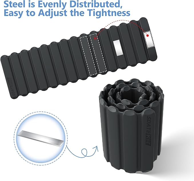 Wrist and Ankle Weights for Women & Men 2 Pack (1lb Each), Adjustable Silicone Wearable Arm & Leg Weights for Pilates, Gym, Yoga, Cardio, Strength Training