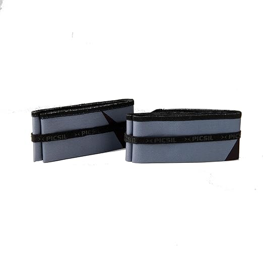 PICSIL Fabric Wristbands for Cross Training, Great Joint Support, Prevents Injuries, Tendonitis, Ideal for Bodybuilding, Boxing, Gymnastics, Calisthenics, Gym, for Men and Women (Sweet Grey)