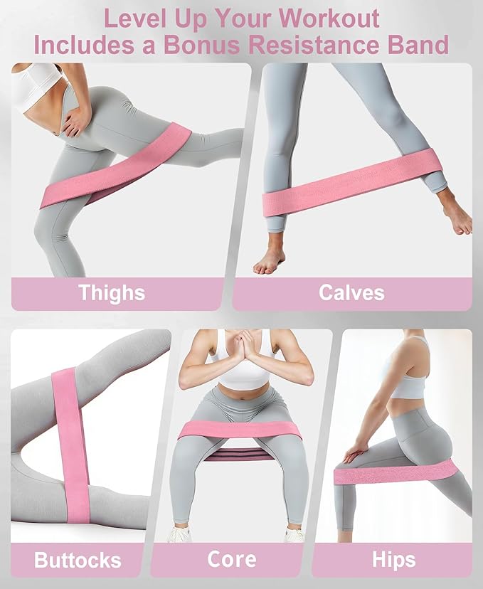 Pelvic Floor Exercise Devices 15-70 LB Adjustable Pelvic Floor Trainer Women Men, Kegel Exercise Equipment Inner Thigh Exerciser for Postpartum Recovery, Thigh and Pelvic Trainer with Band