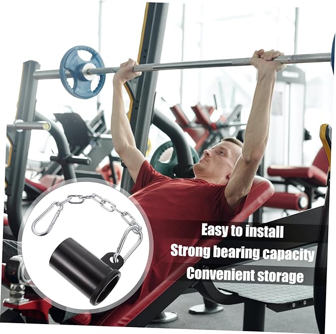 Bar Row Gym Attachment Chain Versatile Barbell Sleeve for Bent Over Row Exercises Fitness Equipment for Strength Training Workouts