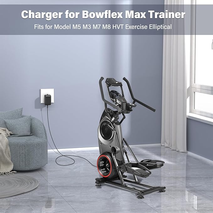UL Listed 9V Power Cord for Bowflex Max Trainer M5 M3 M7 M8 HVT Exercise Elliptical Charger Replacement AC/DC Adapter for Octane Fitness xR6e xR4c xR3 Q35e Q37 Machine Power Supply