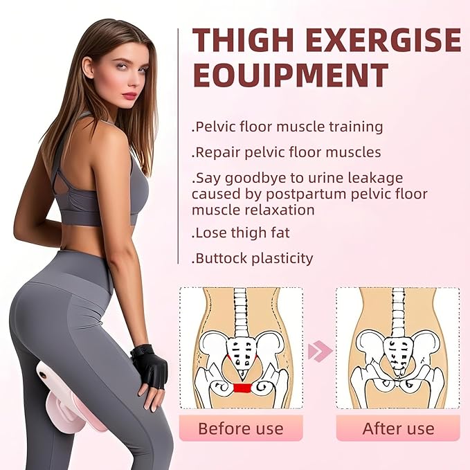 Thigh Trainer Hip Trainer 36lb, Inner Thigh Exerciser, Suitable for Fitness Beginners, Home Workout