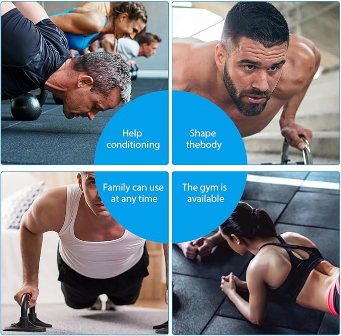 2pcs Professional Push-up Holder Hand Grip for Arm Strength Training Pushup Stands with Stable Structure Non-slip Design for Home Gym Fitness Equipment