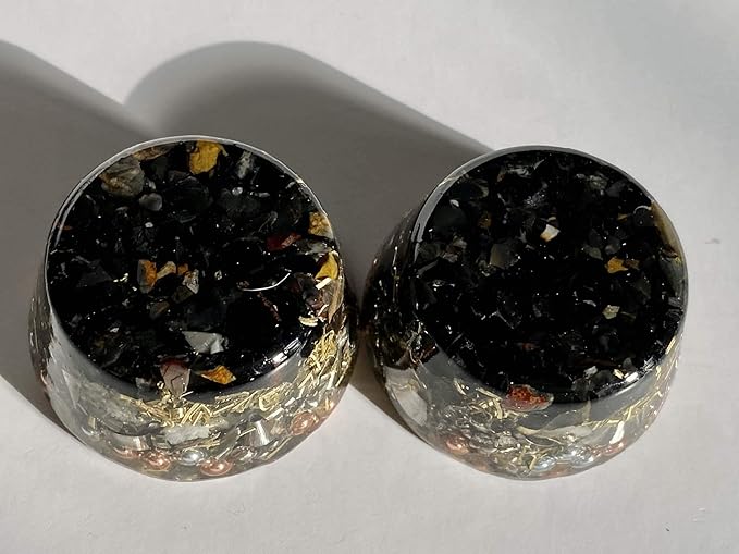 Onyx Orgone Generator Energy Accumulator 528Hz/7.83Hz/Advance Harmonics Many Beautiful Ingredients and Colors!! (Onyx)