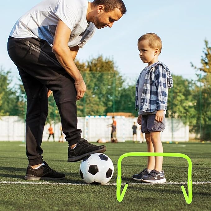 Milisten Professional Football Training Agility Hurdles Obstacles for Boys and Girls Speed and Coordination for Outdoor Practice