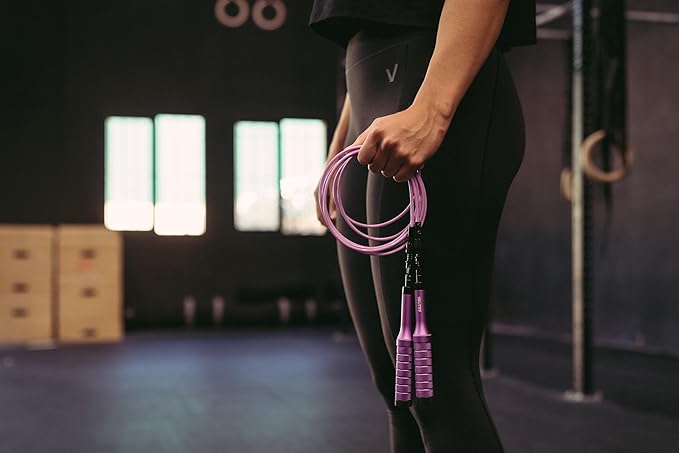 Velites - Earth 2.0 Jump Rope - Official CrossFit® Games Rope - Professional Aluminum Speed Rope for Double Unders, Fitness & Boxing - Includes 4mm Cable & Carrying Bag -