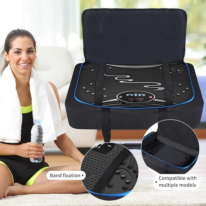 Carrying Bag Compatible with LifePro Vibrating Plate Exercise Machine Portable Storage Bag for AXV Vibration Fitness Platform,Vibration Plate Machine Carry Bag Fitness Equipment Accessories(Case Only)
