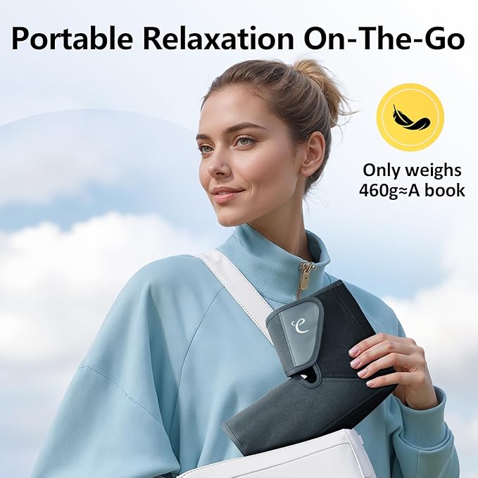 Comfytemp K1007 Air Compression Therapy Device, Portable Foot Massager for Circulation and Pain Relief, K251623 FDA Cleared