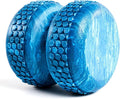Power Systems Myo-Roller, Textured Roller Massage Therapy Aid for Recovery, Myofascial Release and Spinal Alignment, 6 x 6 Inches, Blue Marble (80675)