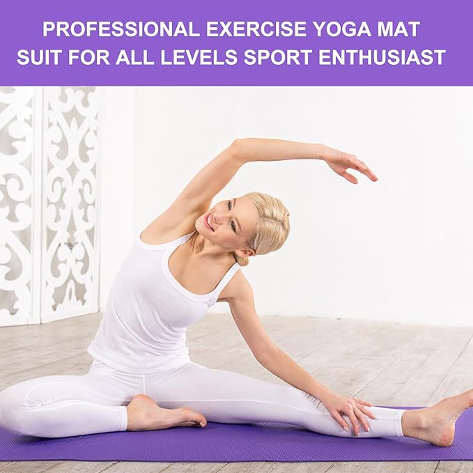 24 Pack 3 mm Thick Yoga Mat Bulk, Non Slip Exercise Workout Fitness Pad for Women Men, Gym Home Yoga Pilates, Easy to Clean, Sturdy PVC