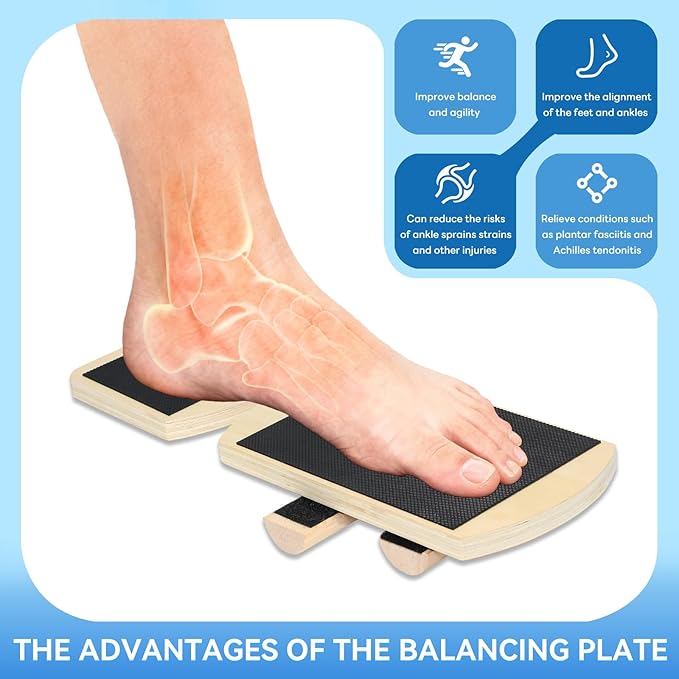 Ankle Balance Board & Ankle Strengthener for Physical Therapy Rehab, Plantar Fasciitis Relief, Stability Training, Balance Training – Foot Strengthener & Single Leg Balance Board
