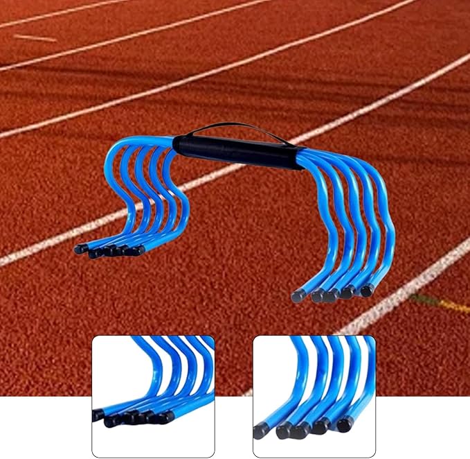 Yiju 5 Pieces Agility Hurdles Speed Hurdles 6 inch Obstacles Football Training Equipment for Outdoor Sports Basketball Football