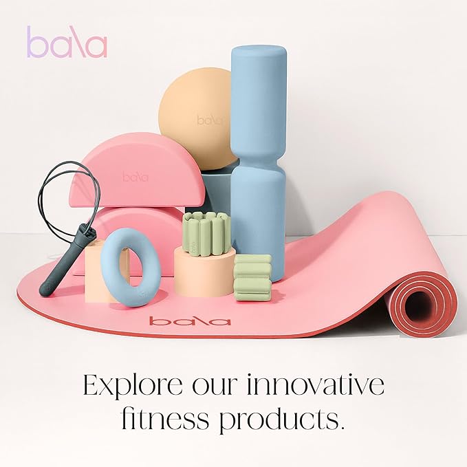 Bala Bangles Wrist & Ankle Weights for Women & Men - Adjustable Weighted Bands - Soft Silicone Arm & Leg Weights for Pilates, Yoga, Walking, Barre, Home Workout & Strength Training Exercise