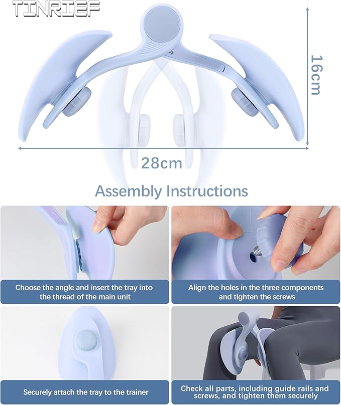 Thigh Exerciser Kegel Exerciser, Pelvic Floor Trainer, Kegel Trainer for Postpartum Rehabilitation, Trimmer Inner Thigh, Thigh Toner Workout,