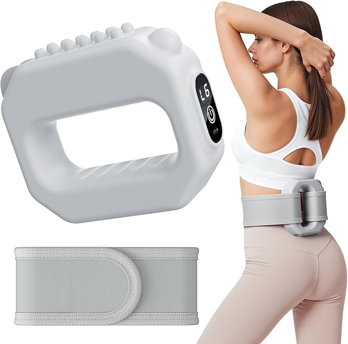 MERACH Vibration Plate for Lymphatic Drainage, 6-Level Portable Cordless Vibration, Multifunctional Full-Body Fascia Ring, Deep Tissue Percussive Massager for Weight Loss, Gift for Women