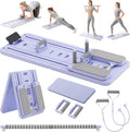COSIEST Pilates Board for Home Use, Foldable Pilates Reformer Set with Resistance Bands, All-in-One Professional Workout Fitness Equipment for Core, Abs, Glutes, Legs, Butt, Arms Toning