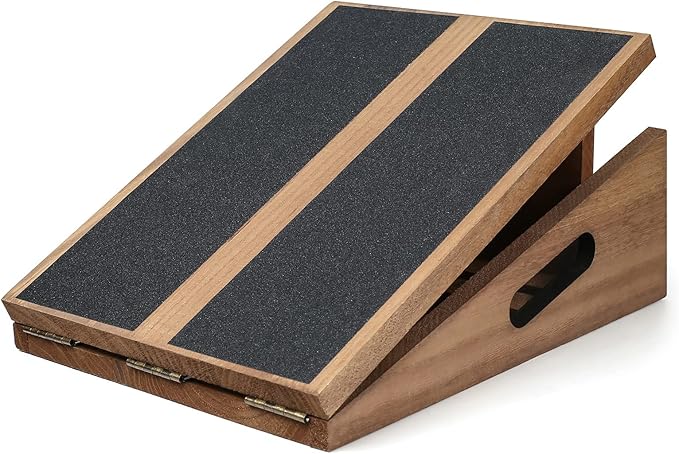 Slant Board for Calf Stretching, Adjustable Wooden Calf Stretcher Incline Board, Wedge Stretcher for Squats, Professional Stretch Board for Knees Ankle Heel Feet Leg