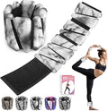 Wrist Ankle Weights for Women Set of 2, Adjustable Silicone Weighted Bangles, Wearable Ultra-durable Strips Weight Bracelet 2 lbs/4 lbs for Yoga, Pilates, Barre, Walking, Arm & Leg Workout