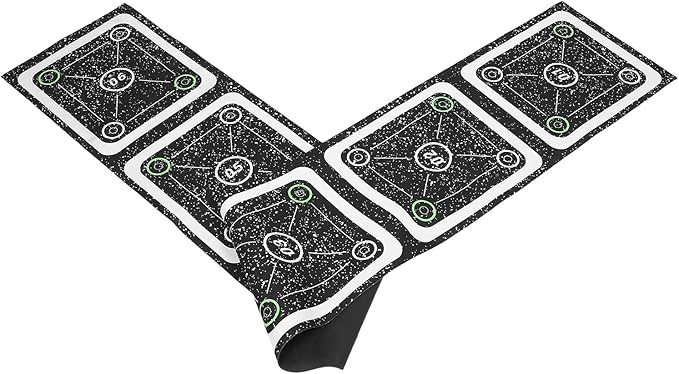 Beaupretty Agility Ladder Pad with 6 Green Rungs Rubber Footstep Training Mat Speed and Agility Ladder for Soccer Football Fitness and Quick Workout Training