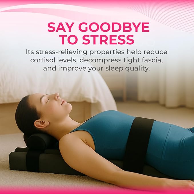 Pilates Parasetter Foam Roller System for Pilates, Yoga, Back Stretches, Core Exercises - Perfect for Reducing Cortisol Levels, Relaxation, Stress Relief and Decompressing Fascia