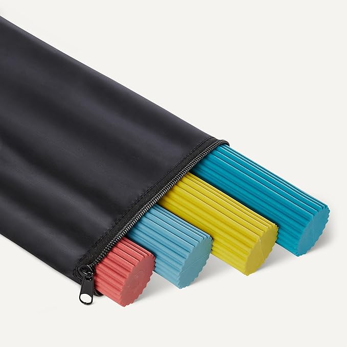 Amazon Basics Flexible Resistance Bar, Wrist and Forearm Strengthening Exercise Bars for Physical Therapy Training, Set of 4