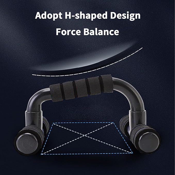 Push up Bar, Push Up Bars Strength Training, Push-up Bracket Board with Non-Slip Sturdy Structure, Push Up Bars for Men & Women, Push Up Stands Handle Gym Exercise Equipment Home Fitness(Black)