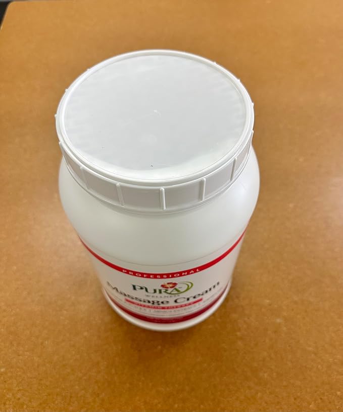Vitamin Therapy 1 Gallon Massage Cream, Vitamin E, Professional, Massage Therapy, Deep Tissue, Unscented, Hypoallergenic, Natural Ingredients, Skin Hydrating, Moisturizing, Muscle Relief