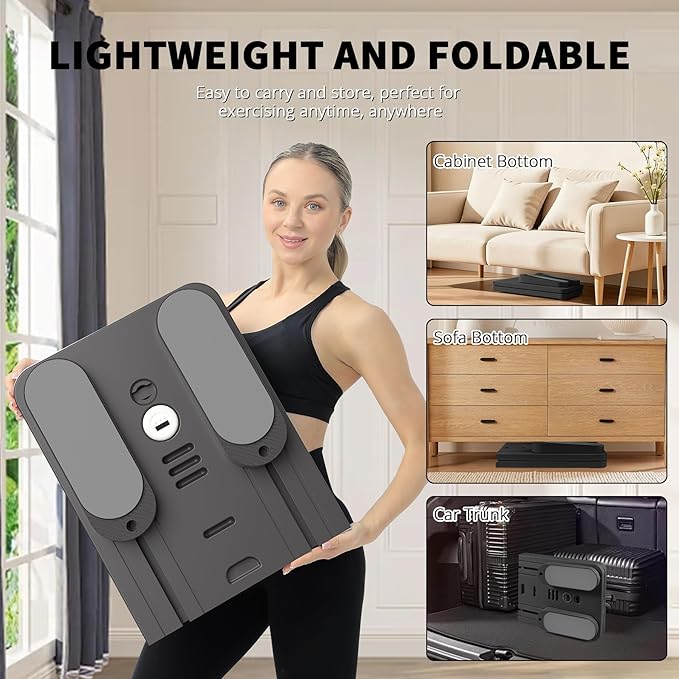 Pilates Board - Pilates Reformer Set, Multi-Purpose Foldable Pilates Reformer Board for Home,11 in 1 Pilates Equipment