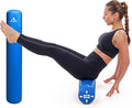 Adjustable Air Roller 2 to 12 PSI Firmness with Pump – Inflatable Fitness, Yoga, and Rehab Roller for Men and Women, Back Roller for Muscle Recovery, Home Gym, Travel, or Physical Therapy – Blue