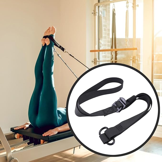 Yoga Pilates Strap Back Bend Assist, Fitness, for Indoor Home Gym for Pilates Reformer Machine Stretching Assist