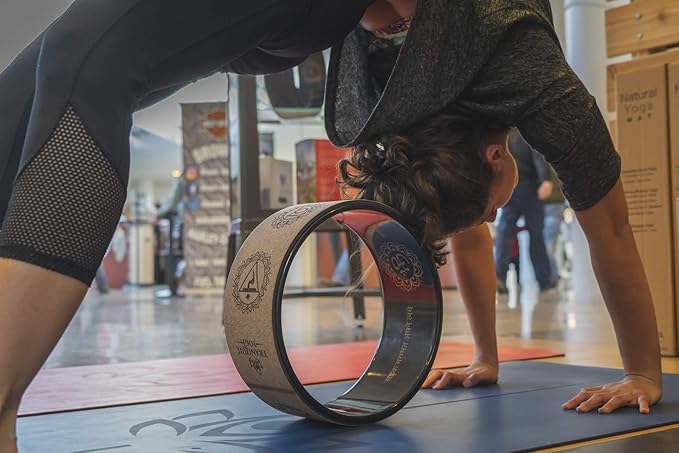 Enlighten Yoga Wheel - Great for Adding Active Strength and Flexibility to Your Exercise and Yoga Practice