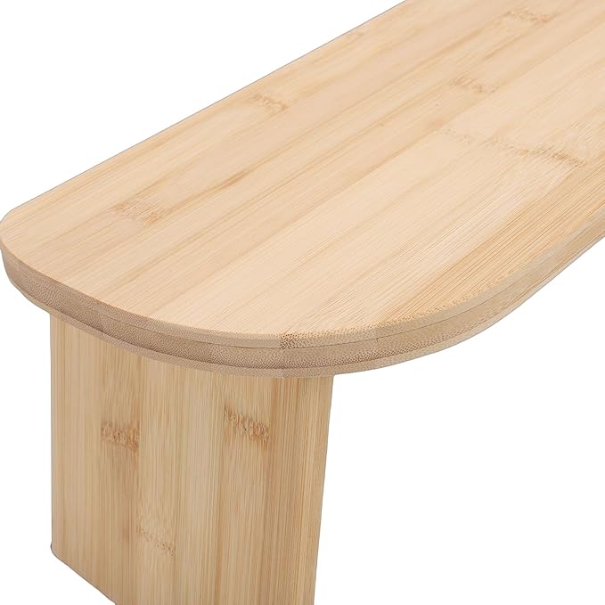 Pssopp Yoga Meditation Bench, Beechwood Portable Folding Stool, Ergonomic Design with Soft Cushion for Zen Practice and Relaxation