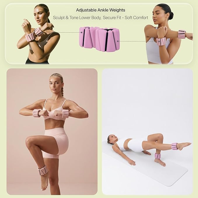 Essential Pilates Equipment Kit – Complete Home Workout Set with Pilates Ring, Pilates Ball, Resistance Bands, Ankle Weights, Sliding Discs & Grip Socks – Guided Full Body Workout Video