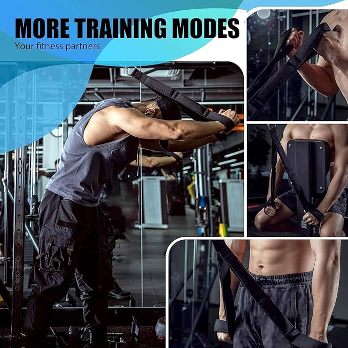 Ergonomic Resistance Cable Attachments for Multiple Equipment Compatibility and Antislip Grip in Strength Training Antislip Workout Handle