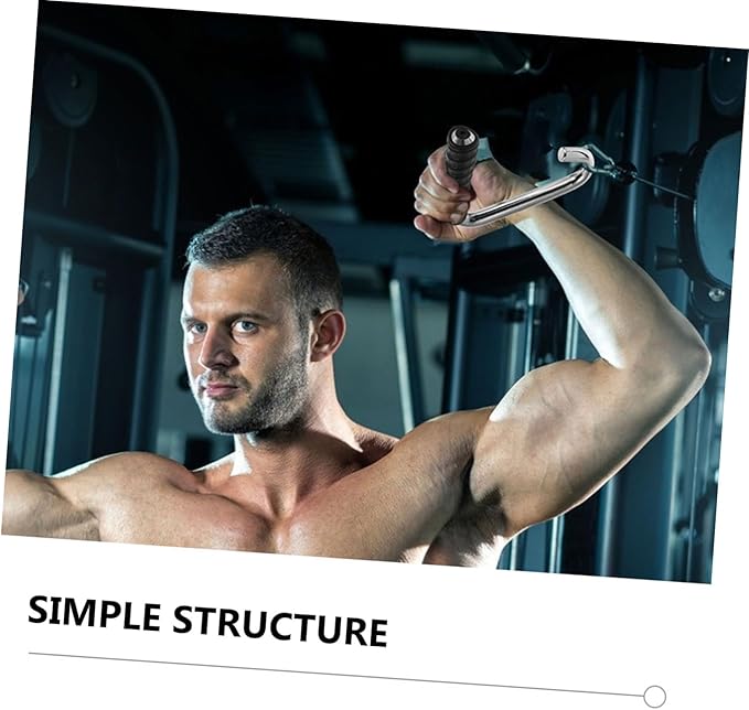 2Pcs Hook Type Handles Fitness Equipment Attachments for Strength Training Gym Use Dumbbell and Barbell Training Handles Easy to Install for Home and Commercial Workout