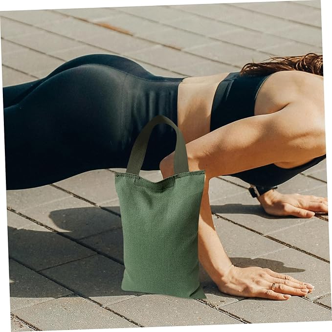 HANABASS 2kg Weighted Sandbag for Fitness Empty Sandbag for Yoga Dance and Workouts Canvas Design with Handle for Versatile Training Needs