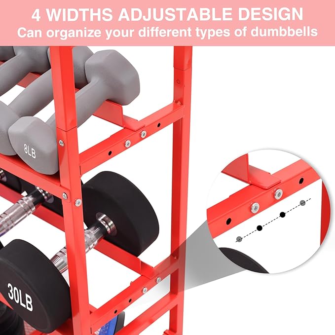56'' Taller Home Gym Storage Organizer, Yoga Mat Storage Rack with Hanging Board, Exercise Workout Equipment Storage Stand for Home Gym, Dumbbell Holder Kettlebell Rack with Wheels and Hooks