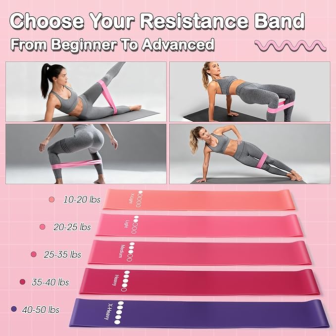 Pilates Kit 14PCS for Women,Home Workout Essentials Kit with Pilates Circle,9 Inch Yoga Ball, Figure 8 Resistance Band, Pilates Sock & Accessories for Beginners, Core Strength