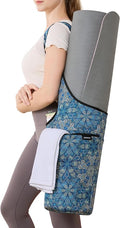 Yoga Mat Bag – Neoprene, Lightweight, Spacious Carrier, Large Zipper Pocket, Ideal for Gym Yoga & Fitness Mats