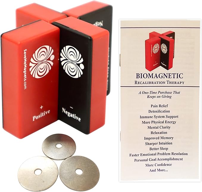SaveMeMagnets - Biomagnetism Wellness Kit | 10 Therapeutic-Grade Magnets & Illustrated Guide | DIY Magnet Self-Care for Wellness & Balance | Magnetic Tools for Energy, Alignment & Recalibration