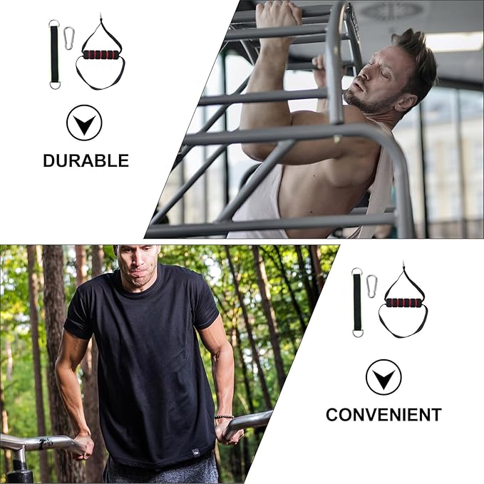 Mikinona Fitness Handle Resistance Band Pull-up Handle Workout Grip Cable Machine Attachment for Strength Training Home Gym Exercise Equipment
