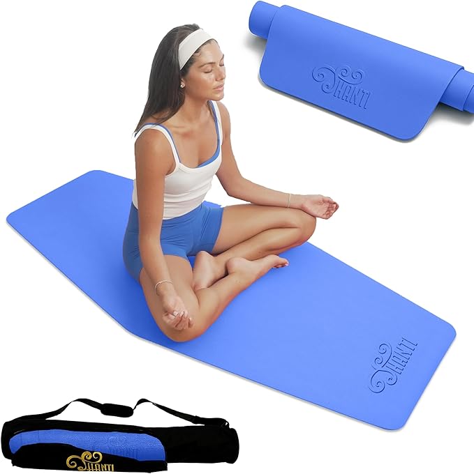 Shanti Diamond Series Yoga Mat - Diamond Shape to expand your Practise, UltraGrip surface, High dencity Cushioning for, Yoga, Pilates, Stretching & Home fitness.