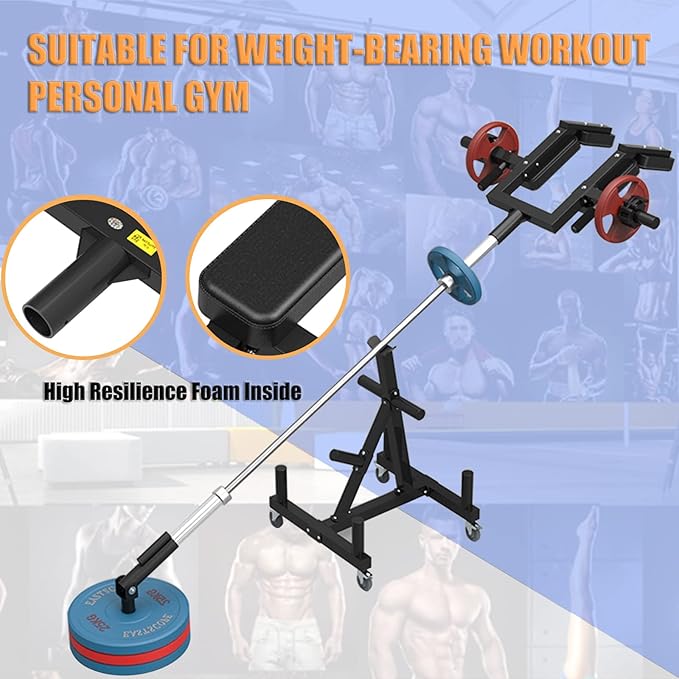 T Bar Row Shoulder Press Landmine Handle Black for 50mm (2 Inches) Barbell Back Attachment for Home Gym Strength Training Equipment