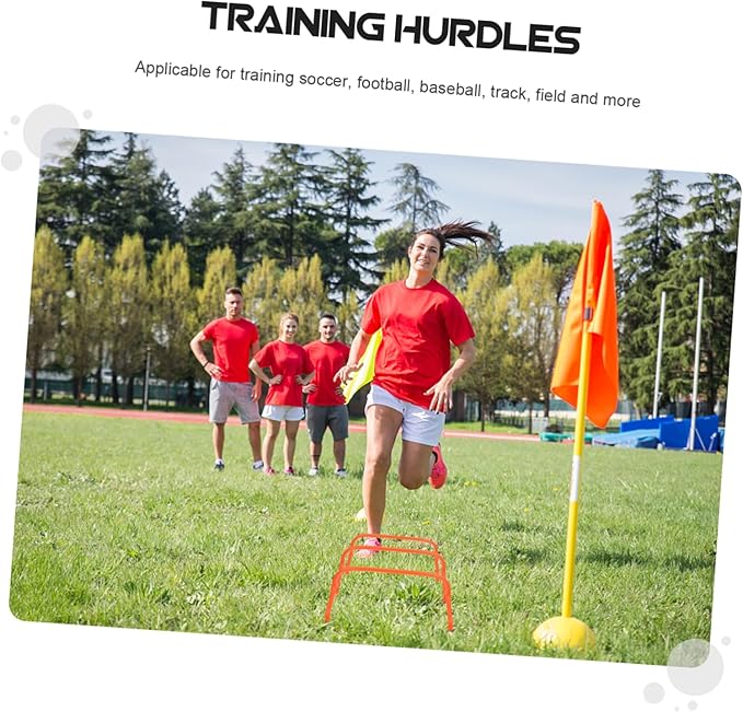 5pcs Football Training Hurdle Agility Training Racks for Outdoor Practice Barriers for Speed and