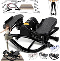 Rocking Stepper Side to Side Rock Stepper Side to Side Machine Rock Stepper Exercise Machine with Resistance Bands&Led Display, Low-Impact Home Workout Machine for Knees Joints Legs