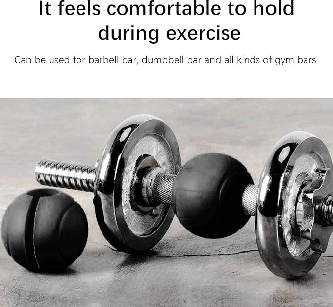VGEBY Barbell Grips Dumbbell Grips Thick Adapter 2Pcs Weightlifting Strength Training Pull Up
