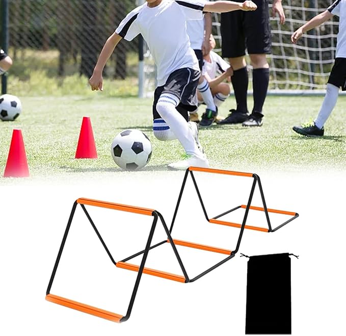 Football Agility Ladder Workout Ladder Coordination Folding Stairs with Carry Bag Training Equipment Agility Training Ladder