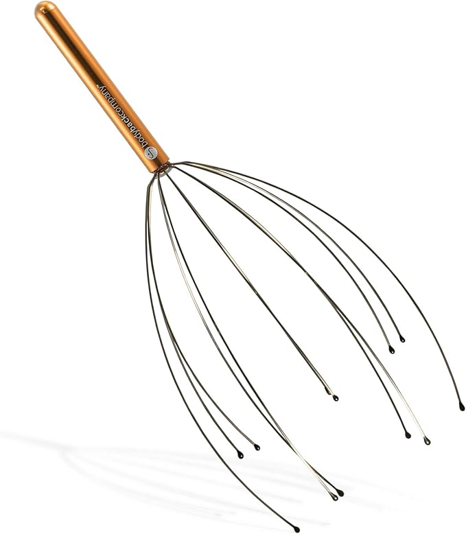 Body Back Scalp Massager, Head Scratcher, Manual Head Massager for Stress Relief, Relaxing Scalp Scratcher, Tingler for Gentle Hair Stimulation (1 Pack, Color Varies)